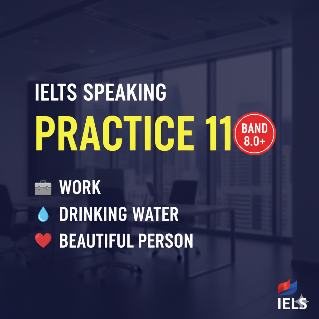 IELTS Speaking Practice 11: Work, Water & Appearance