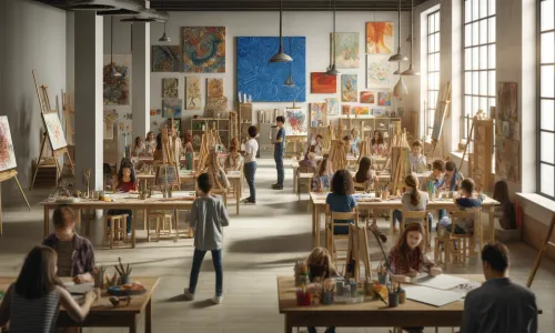 Art classes at Bramley Community Centre